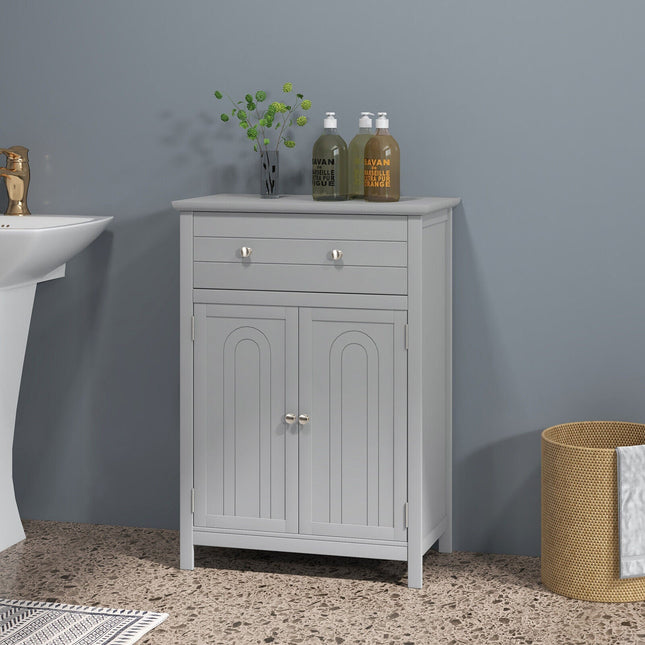Free Standing Bathroom Storage Cabinet with Large Drawer