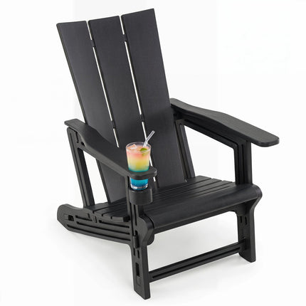 Adirondack Chair with Cup Holder - HDPE Outdoor Seating