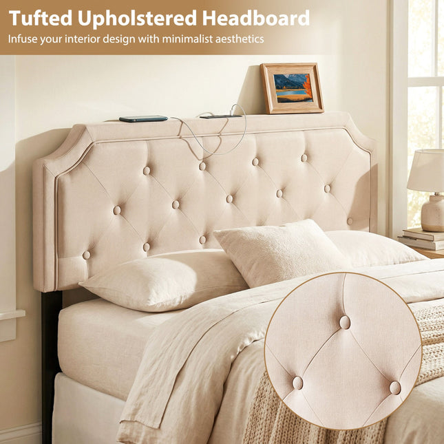 Headboard for Queen and Full Size Bed Tufted Upholstered Head Board