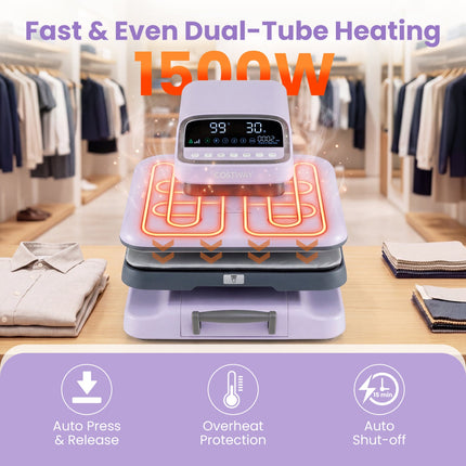 15x15 Auto Release Heat Press Machine 1500W