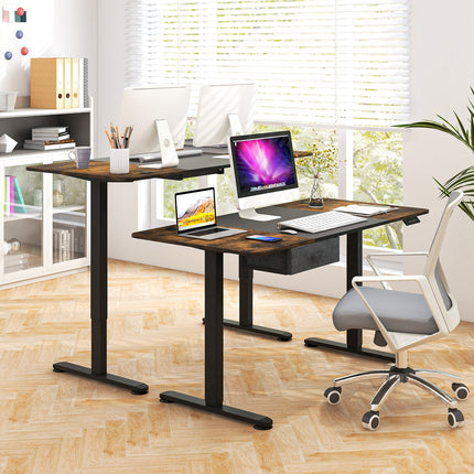 Height Adjustable Electric Standing Desk with USB Charging Port