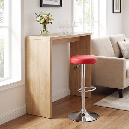 Adjustable Swivel Bar Stool with Footrest, 400 lbs Capacity