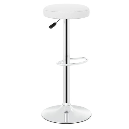 Adjustable Swivel Bar Stool with Footrest, 400 lbs Capacity