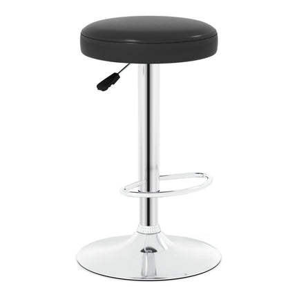 Adjustable Swivel Bar Stool with Footrest, 400 lbs Capacity