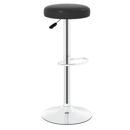 Adjustable Swivel Bar Stool with Footrest, 400 lbs Capacity