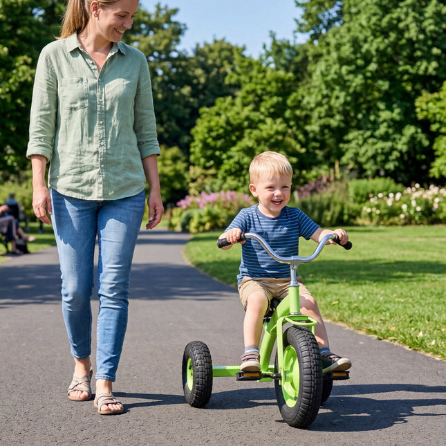 Kids Carbon Steel Bike with 15-Inch Inflatable Tires