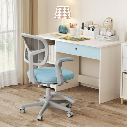 Kids Desk Chair Children Study Chair with Adjustable Height Armrest and Footrest