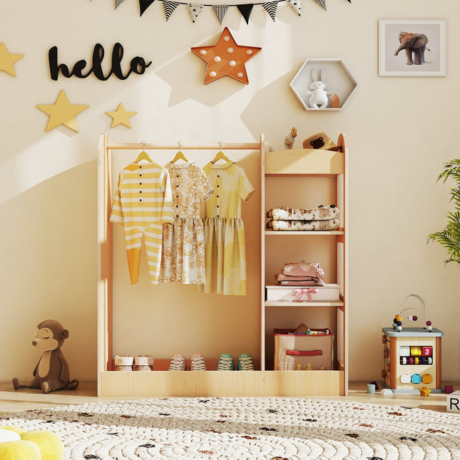 Kids Dress Up Storage with Mirror
