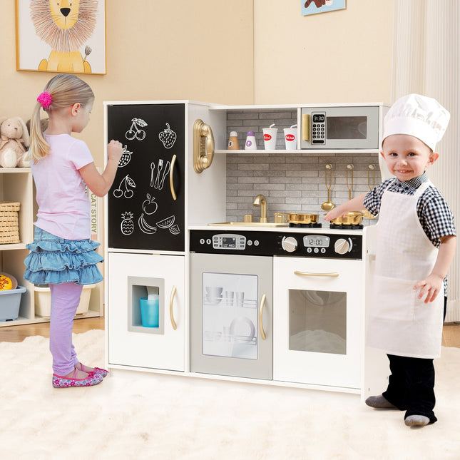 Toddler Pretend Play Kitchen for Boys and Girls 3-6 Years Old