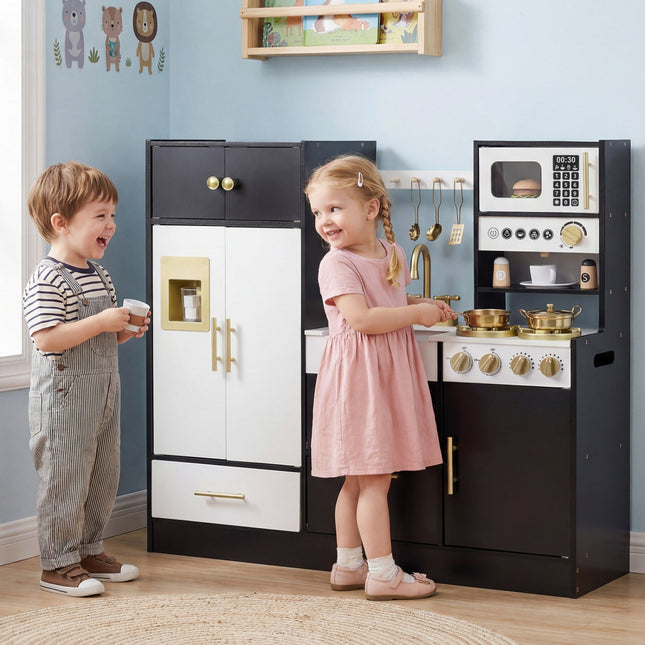 Kids Play Kitchen with Realistic Lights Sounds
