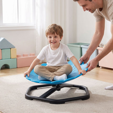 Kids Sensory Swivel Chair with Sunflower Shape 360° Spin