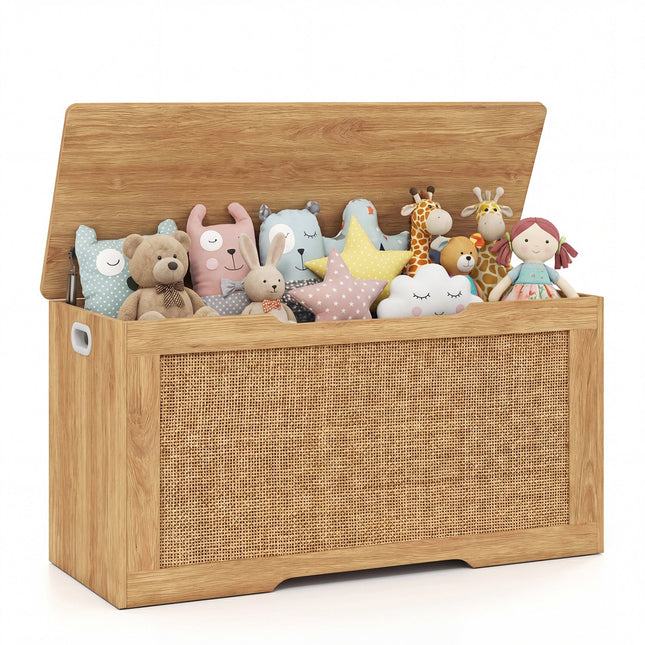 Kids Storage Bench 40 Inch Toy Box with Flip Top and Handles