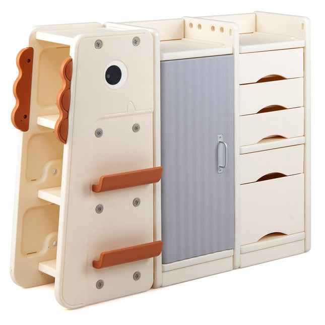 Kids Toy Storage Organizer with 5 Removable Bins for Playroom