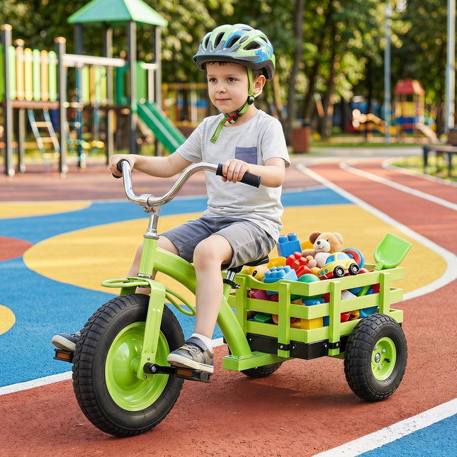 Kids Tricycle with 15-Inch Inflatable Rubber Tires