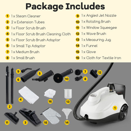 1800W Multipurpose Steam Cleaner with 61 oz Tank