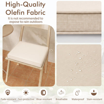 Outdoor Chair Cushions Set of 2 - Waterproof Olefin 20x20