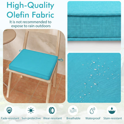 Outdoor Chair Cushions Set of 2 - Waterproof Olefin 20x20