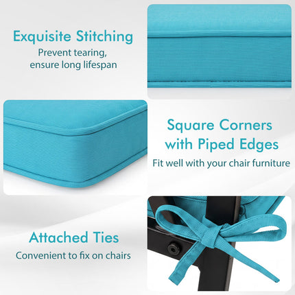 Outdoor Chair Cushions Set of 2 - Waterproof Olefin 20x20