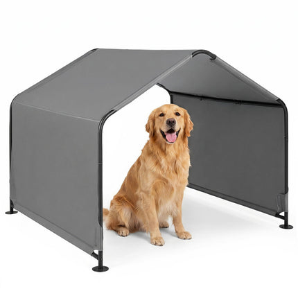 Outdoor Dog Shade Shelter with Waterproof Roof 51" x 46.5"