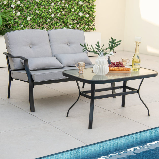 Outdoor Loveseat Chair Set with