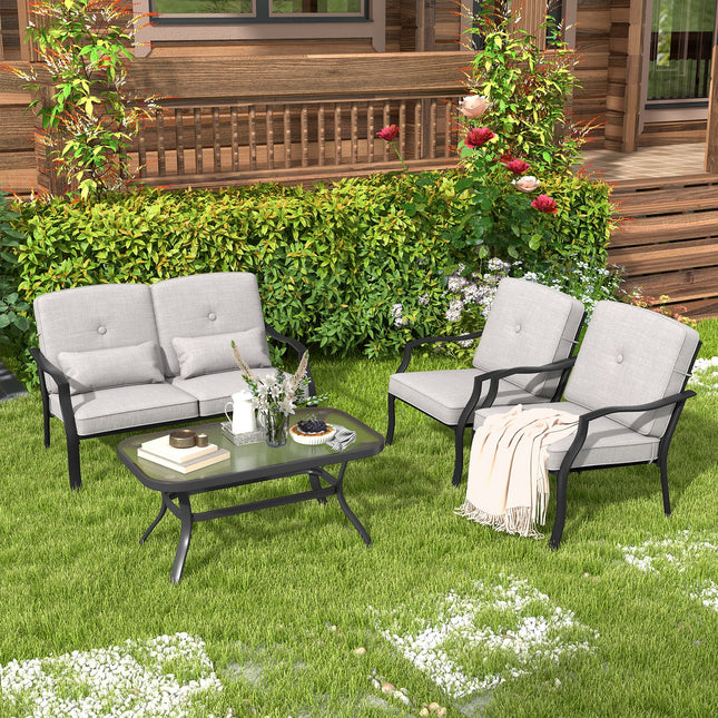 Outdoor Loveseat Chair Set with
