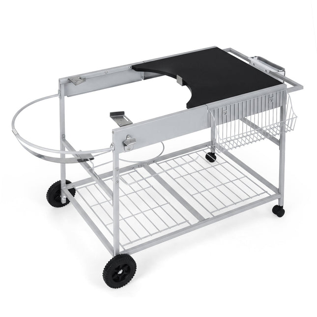 Outdoor Movable Grill Table for 18/22 Inch Weber Original Kettle for Camping