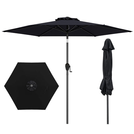 7.5 feet Outdoor Patio Heavy Duty Market Umbrella with Push Button Tilt