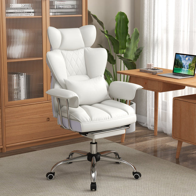 Big and Tall Executive Office Desk Chair with Footrest