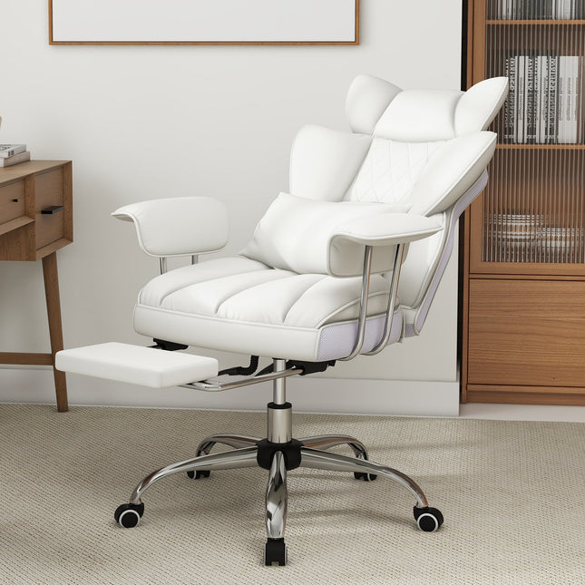 Big and Tall Executive Office Desk Chair with Footrest