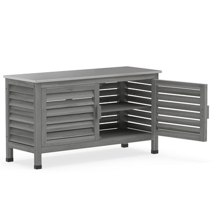 Outdoor Storage Cabinet with Stainless Steel Countertop