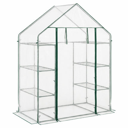 Portable Walk-in Greenhouse with 3 Tiers and 6 Shelves