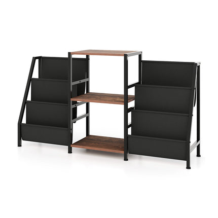 Record Player Stand for up to 200 Albums Turntable Display Stand with 3 Shelves
