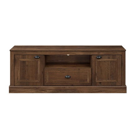 Farmhouse TV Stand for 70" TVs with Storage Cabinets