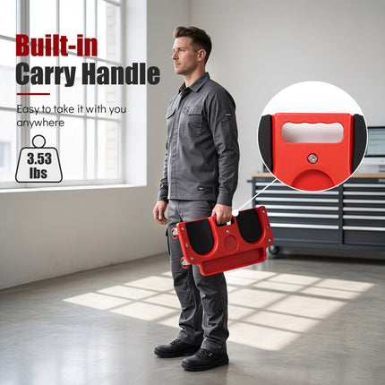 Rolling Knee Creeper with 360° Swivel Casters & Tool Trays