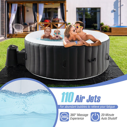 70/80 Inches Round SPA Pool Hottub with 110/130 Air Jets Electric Heater Pump