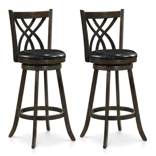 Counter Height Swivel Bar Stools Set of 2 - 29 Inch