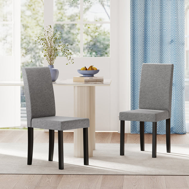 Set of 2 Dining Chair Mid-Century Modern Fabric Upholstered Parson Chairs