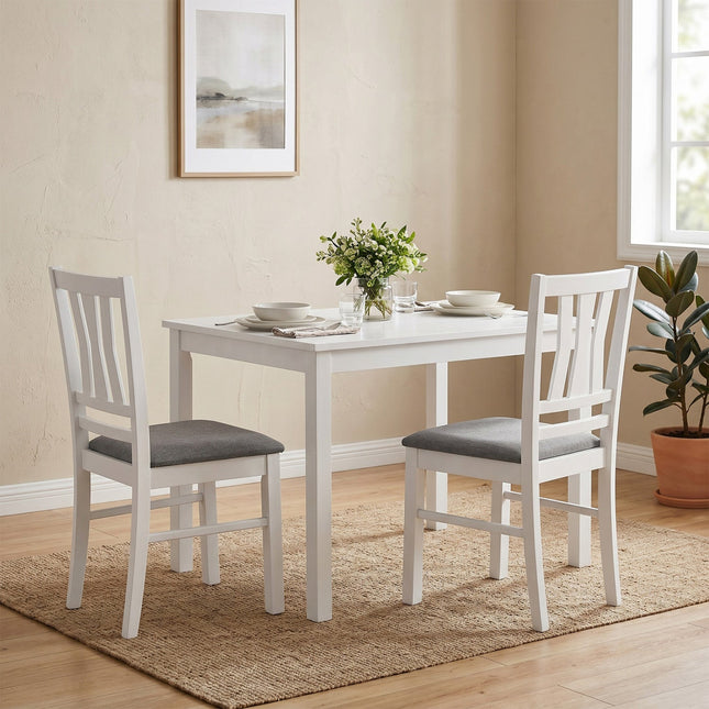 Upholstered Dining Chairs Set of 2 with Wood Frame