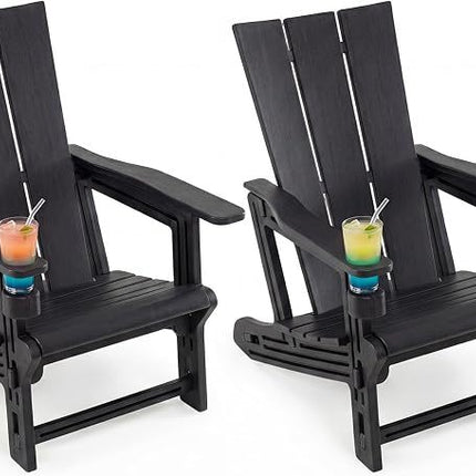 Adirondack Chairs Set of 2 with Cup Holders