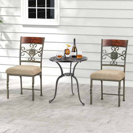 Dining Chairs Set of 4 with Cushioned Seats and High Back