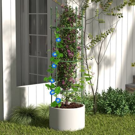 3-Pack Garden Trellis 40 Inch Tall Plant Support Stands with Clips and Ties