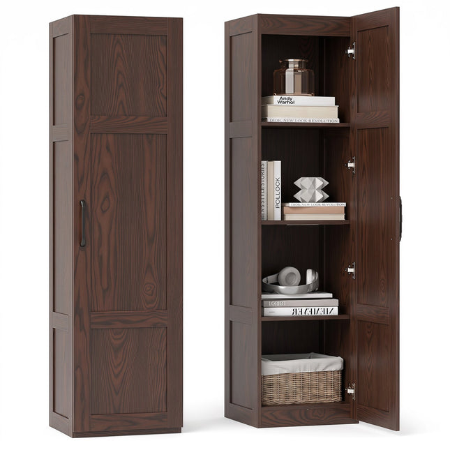 Tall Storage Cabinet with 4 Shelves - 59" Height