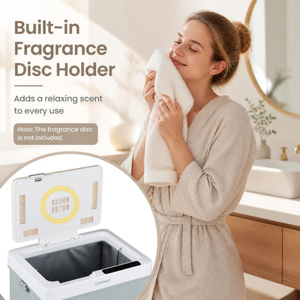 Foldable Towel Warmer Bucket with Auto Shut-Off - 9.5 Gallon