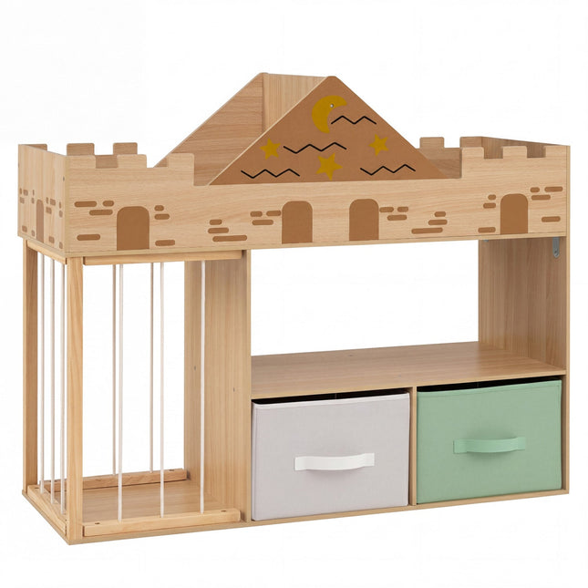 Kids Toy Storage Organizer with Stuffed Animal Holder