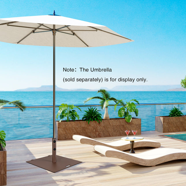 24 Inch Square Patio Umbrella Base 50 LBS Weighted