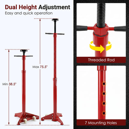 Underhoist Support Stand with Adjustable Height 38.5-75.5 Inch