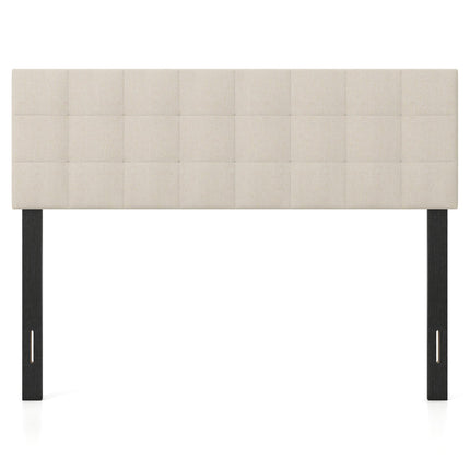 Upholstered Headboard Queen/Full Size with Adjustable Legs