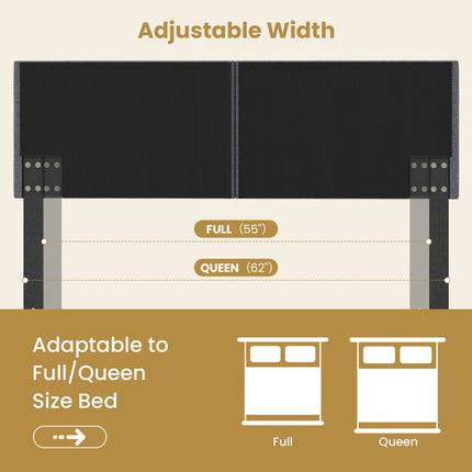 Adjustable Upholstered Headboard for Full/Queen Beds