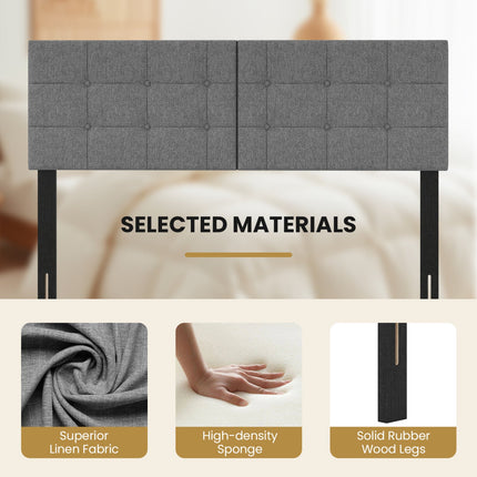 Adjustable Upholstered Headboard for Full/Queen Beds