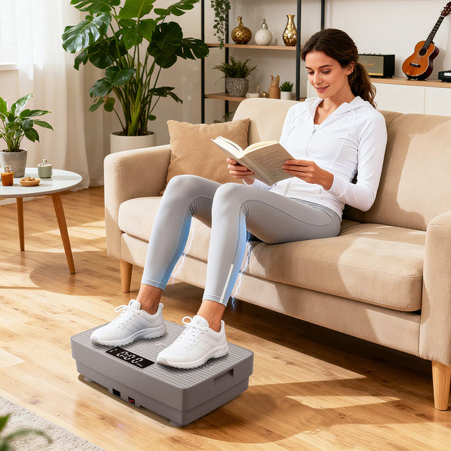 Vibration Plate Exercise Machine with Gravity Sensor and Remote Control for Home Gym
